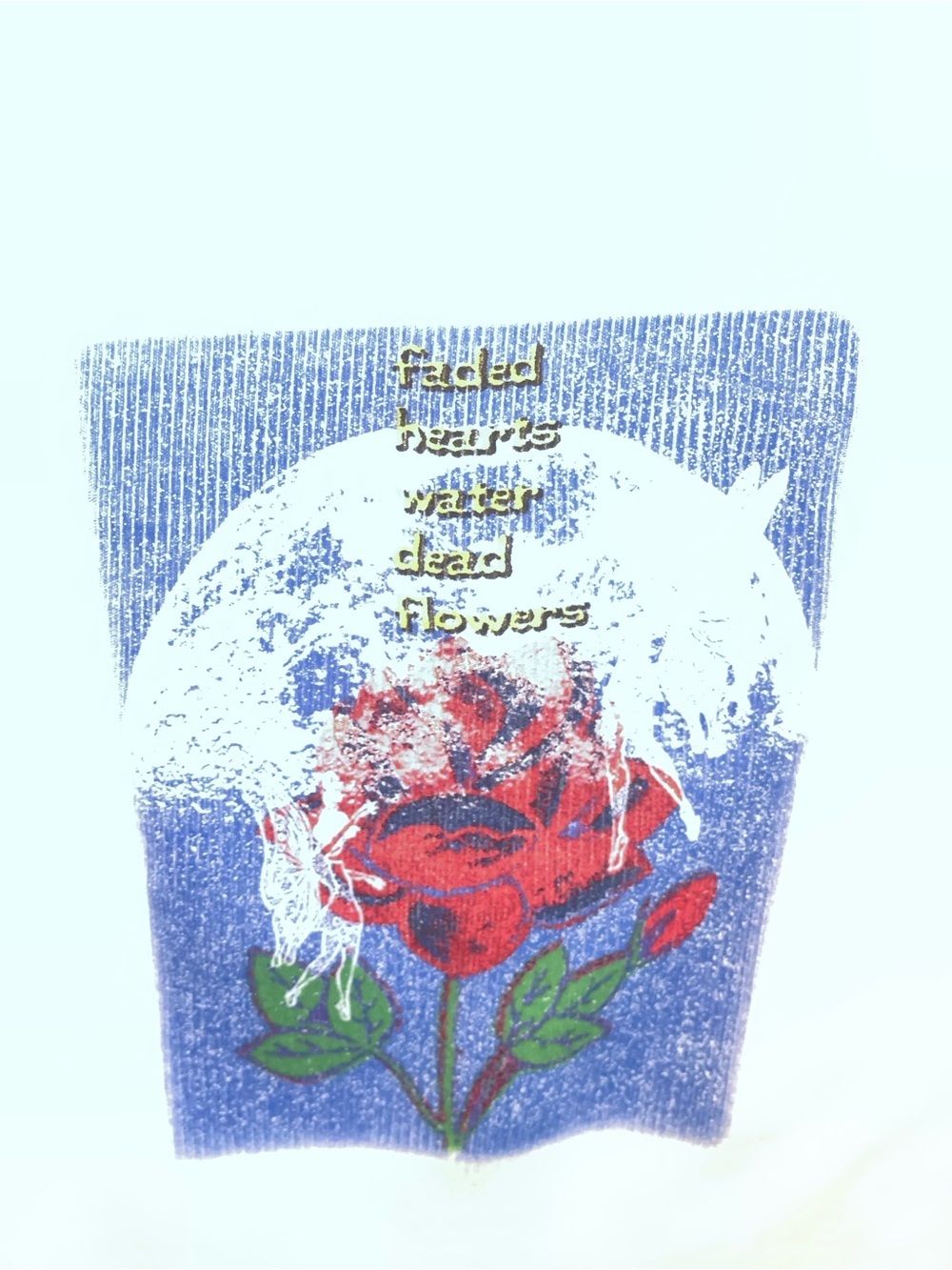 BOYS LIE ‘Let It Grow’ TANK Graphic White Ribbed Cropped Round Hem Tank Top O/S - Picture 4 of 7